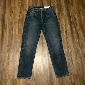 Rag & Bone Jeans Women's 25 Nina High Rise Ankle Cigarette Denim in Tanzanite